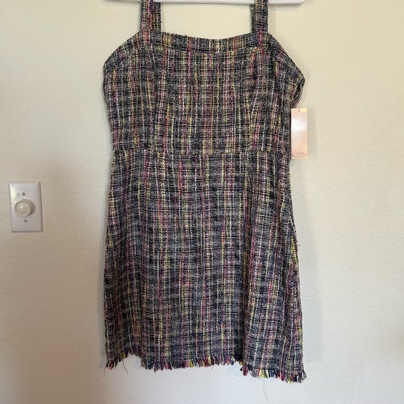 NWT Inspired Hearts Large Multicolor Tweed Academia/Career Wear Dress - Picture 1 of 9